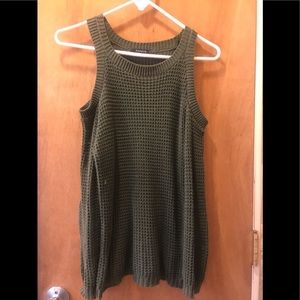 Open shoulder sweater